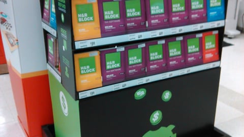 H&R Block Office Depot Half Pallet